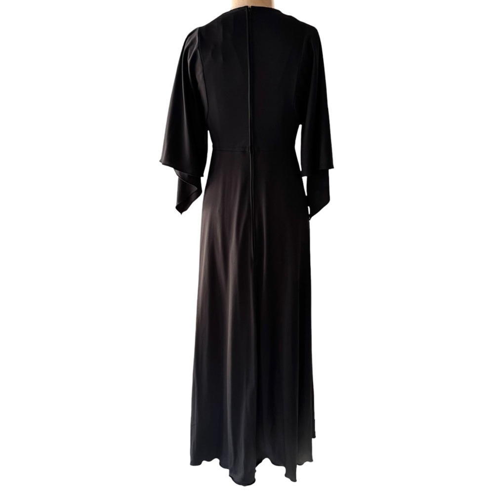 Vintage 70s Evelyn Pearson Black Housedress - image 7
